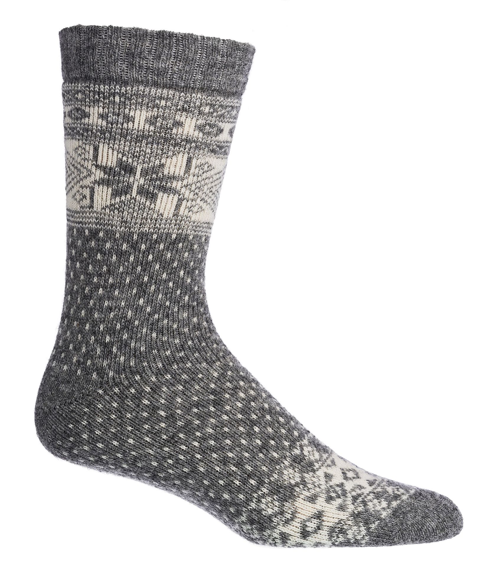 Norwegersocken Grau