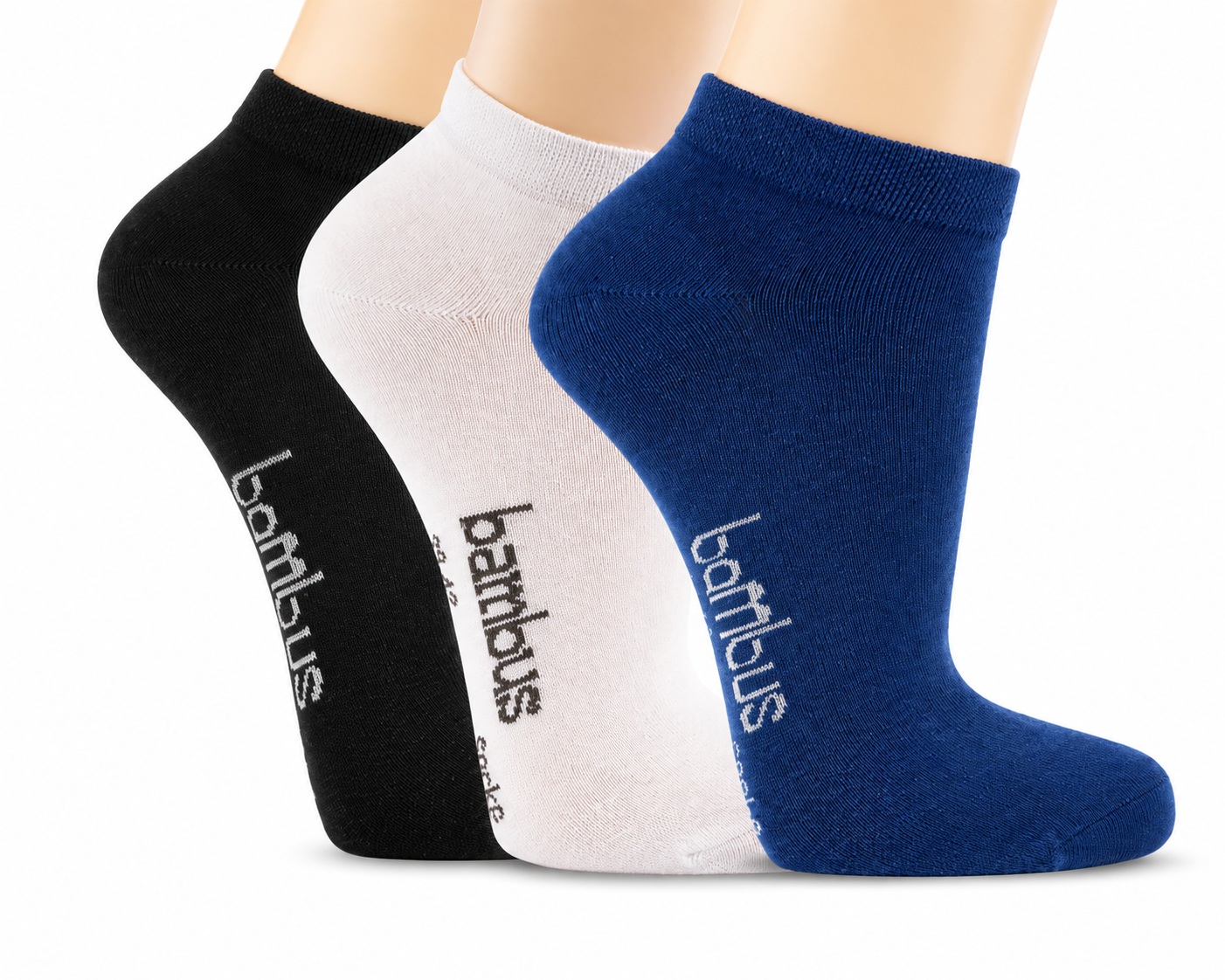 Kinder Bambus Sneakersocken Schwarz Weiß Jeans