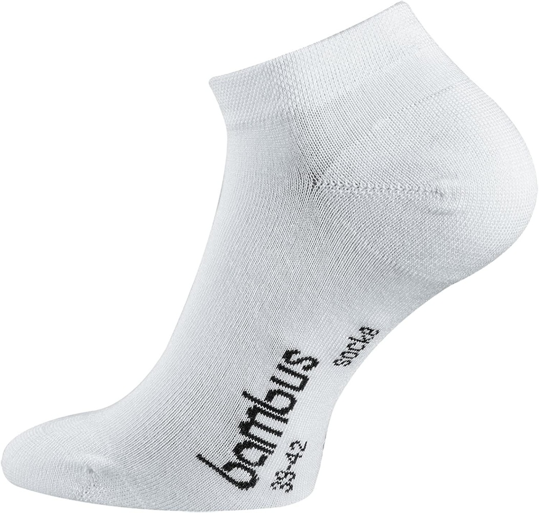 Kinder Bambus Sneakersocken Weiß