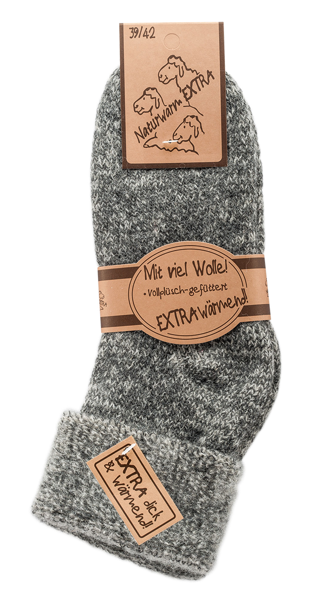 Kuschelige Thermo-Wollsocken