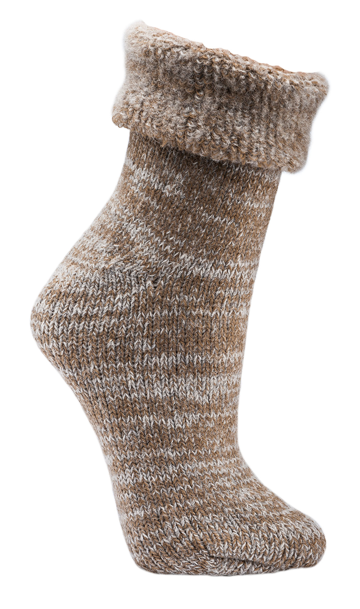 Thermo-Wollsocken in Beige