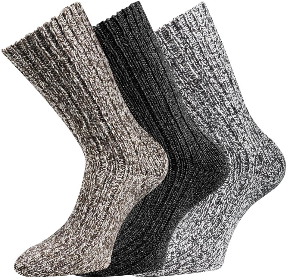 Norwegersocken Braun Schwarz Grau