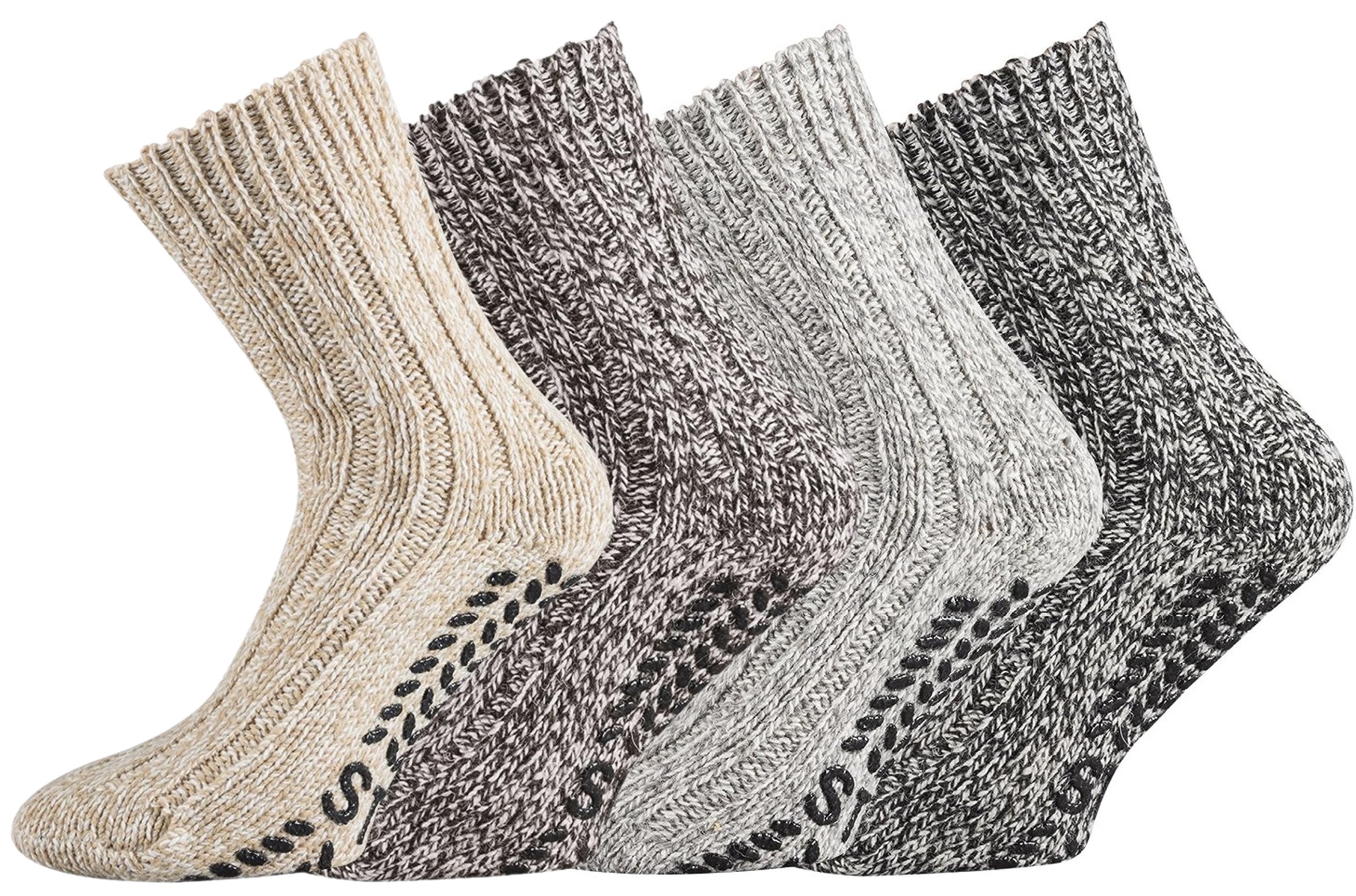 2 Paar warme ABS-Norwegersocken