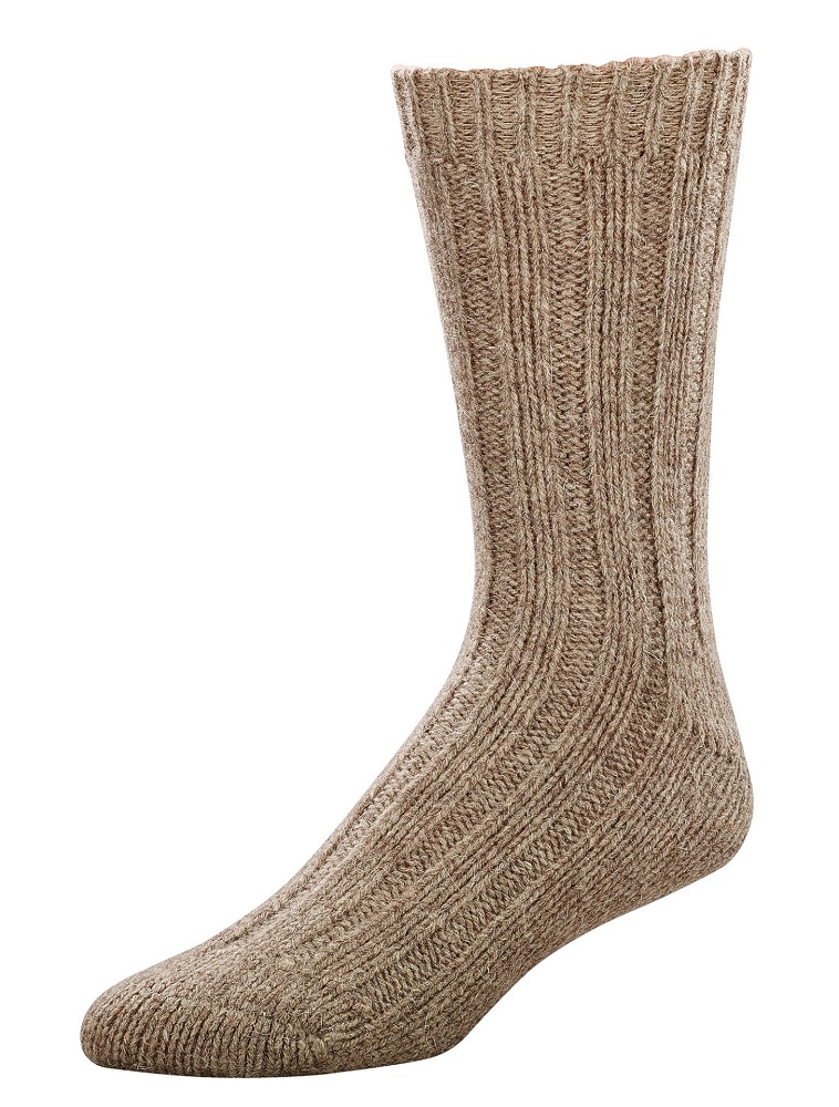 Virgin-Wool-Socken Braun