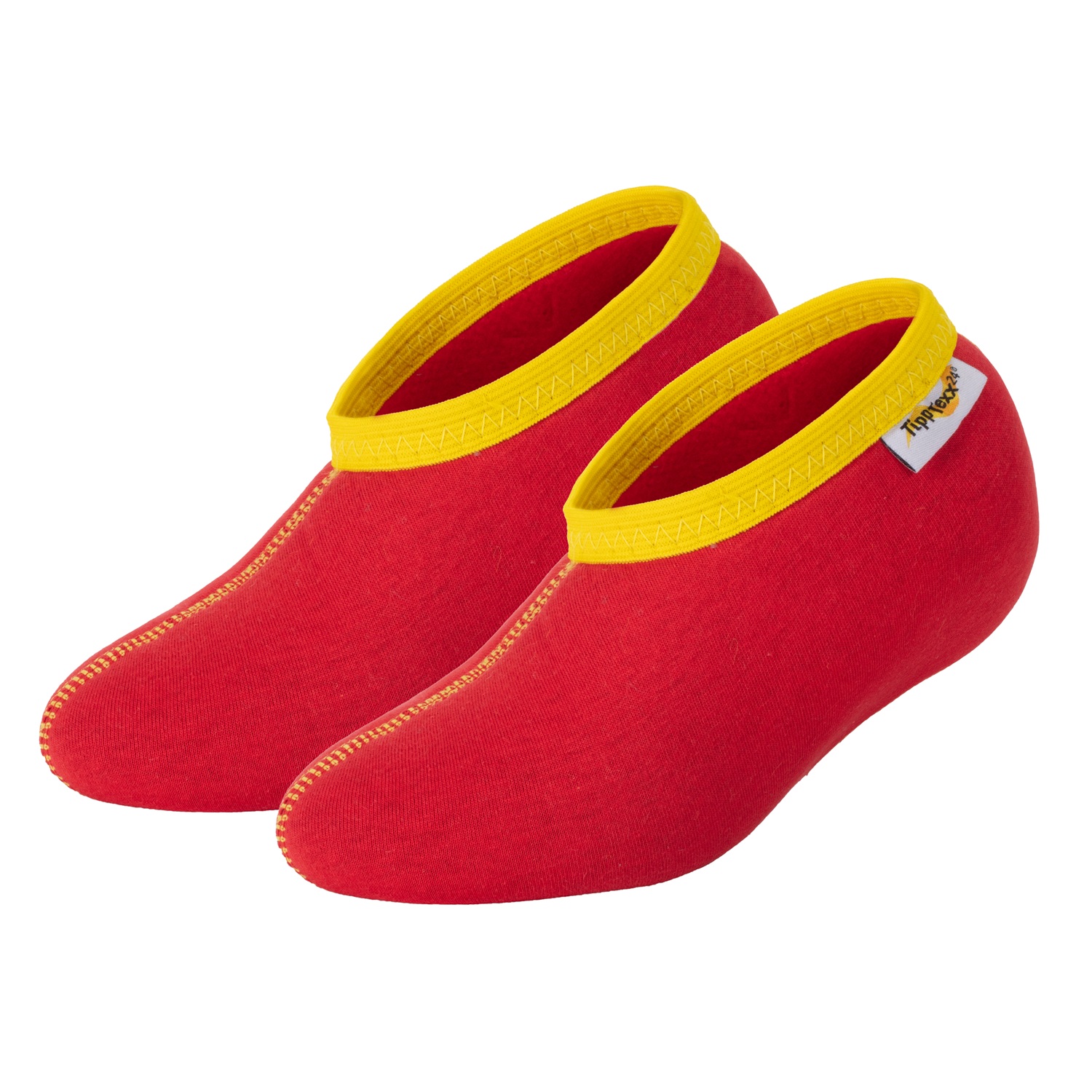 Rote Stiefelsocken aus Baumwolle
