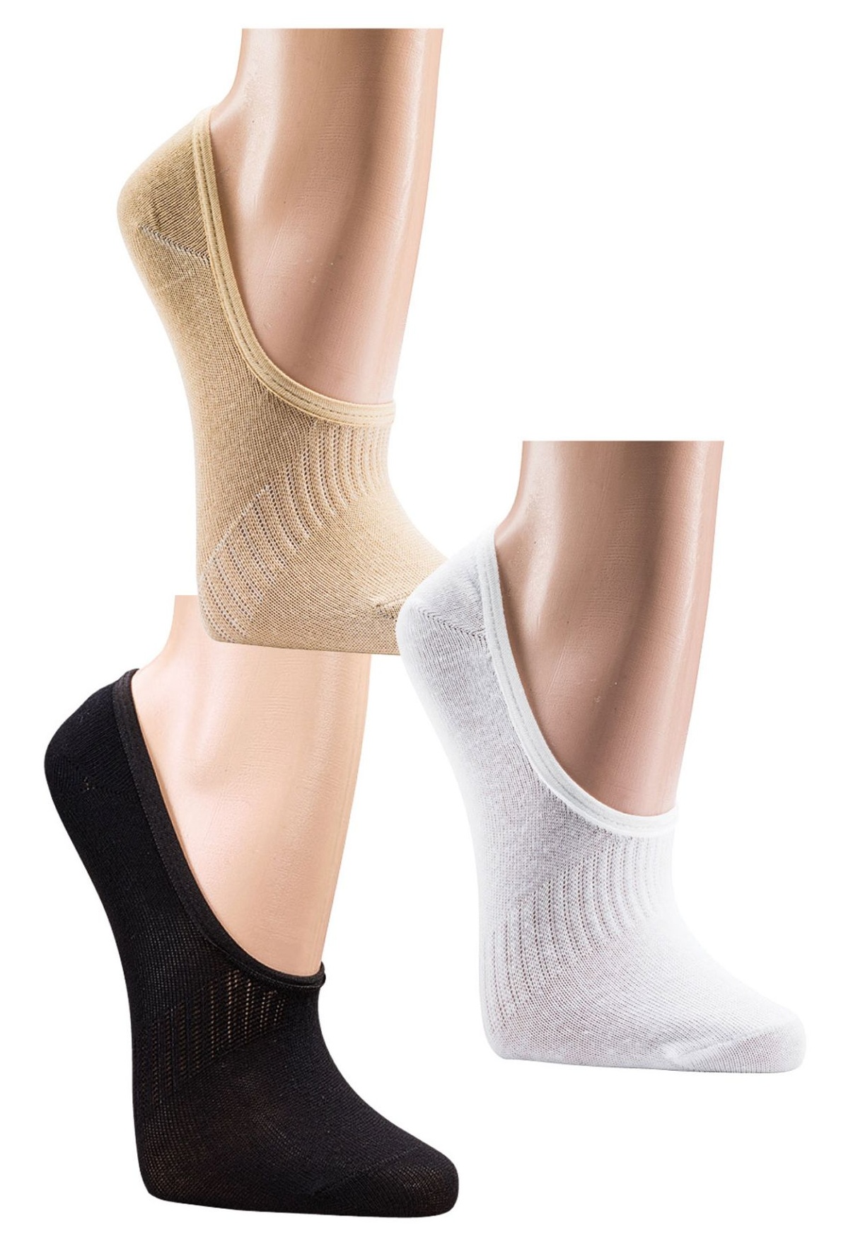 6 Paar Bambus-Footies