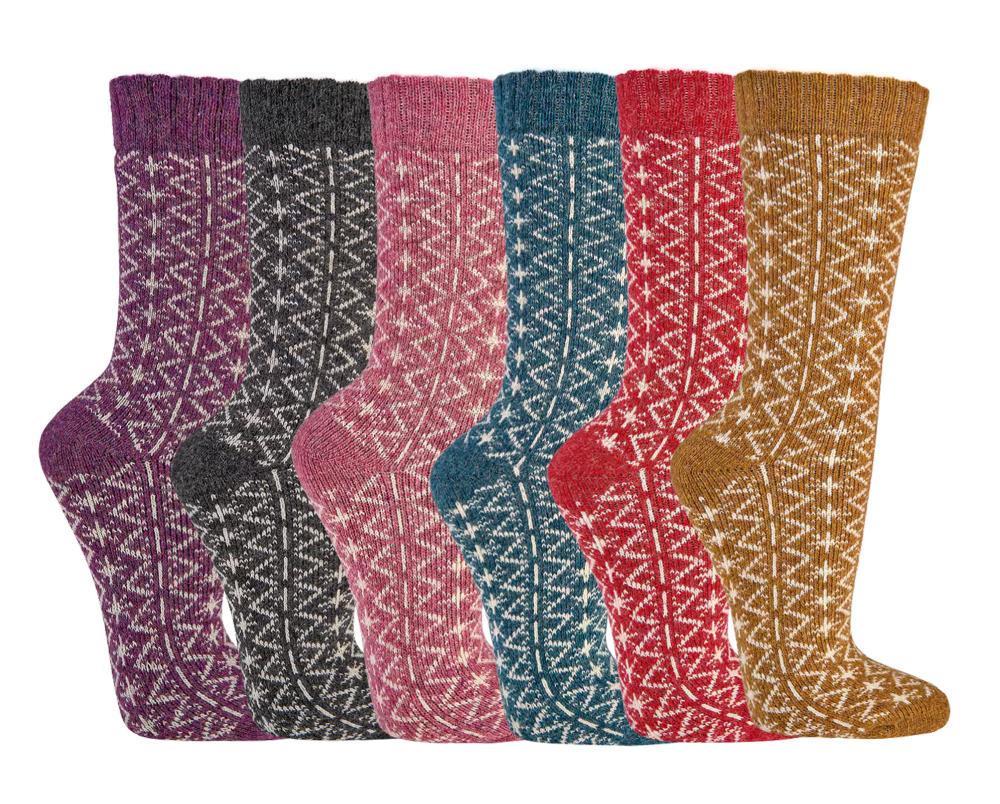 Folklore Trend Socken mit Merino und Alpakawolle