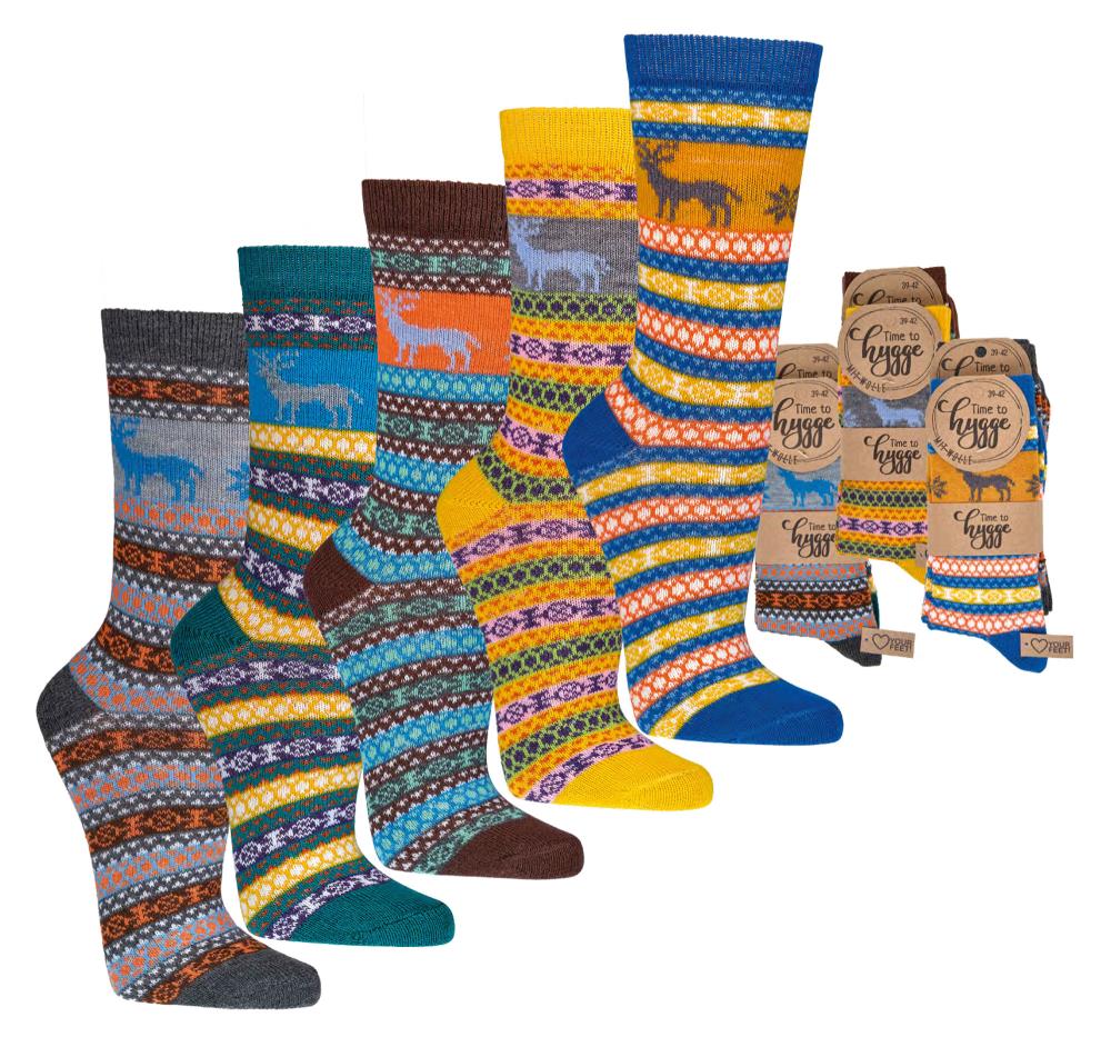 2 Paar Hygge Socken mit 45 Prozent Wolle