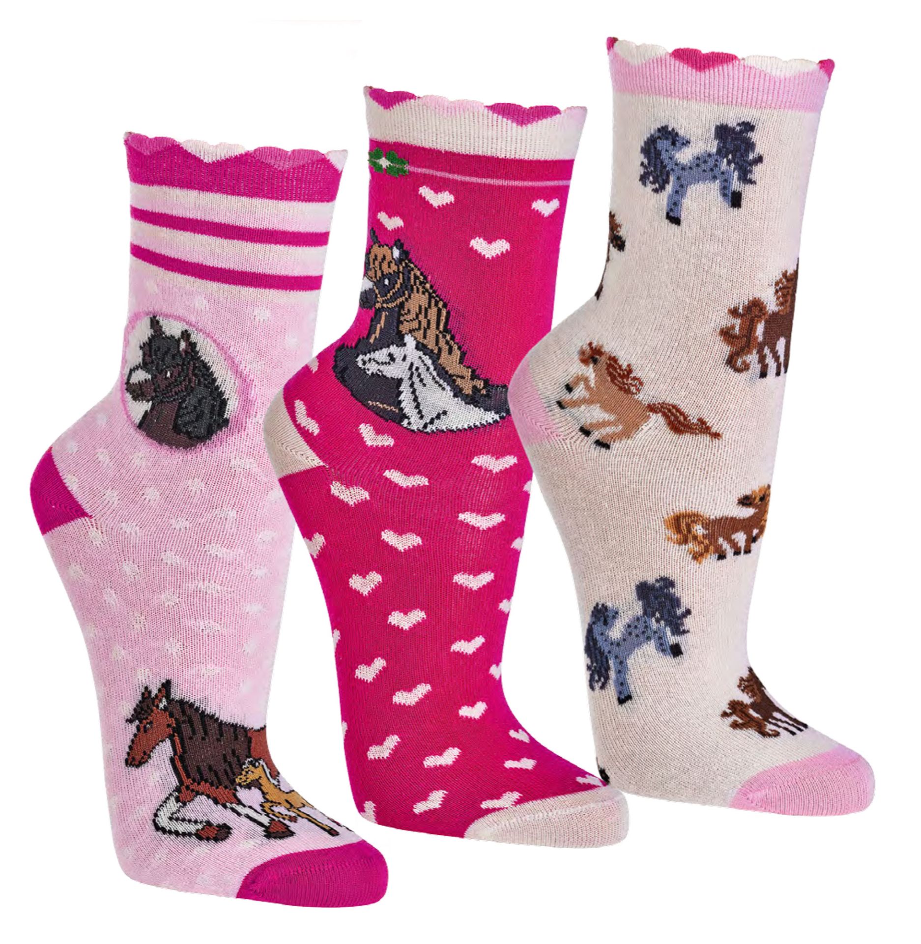 Romantik Pferd Kindersocken