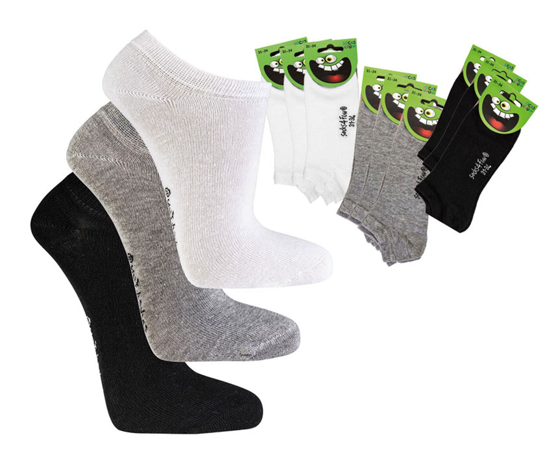 Kurze Sneakersocken aus Baumwolle für Kinder