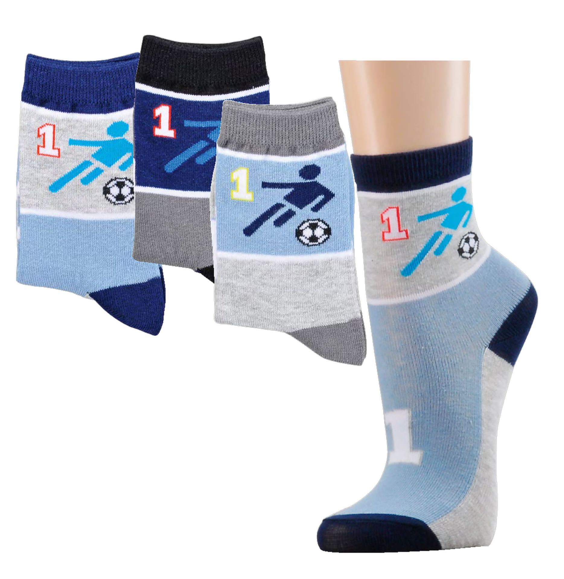 Bunte Kindersocken Fußball No. 1