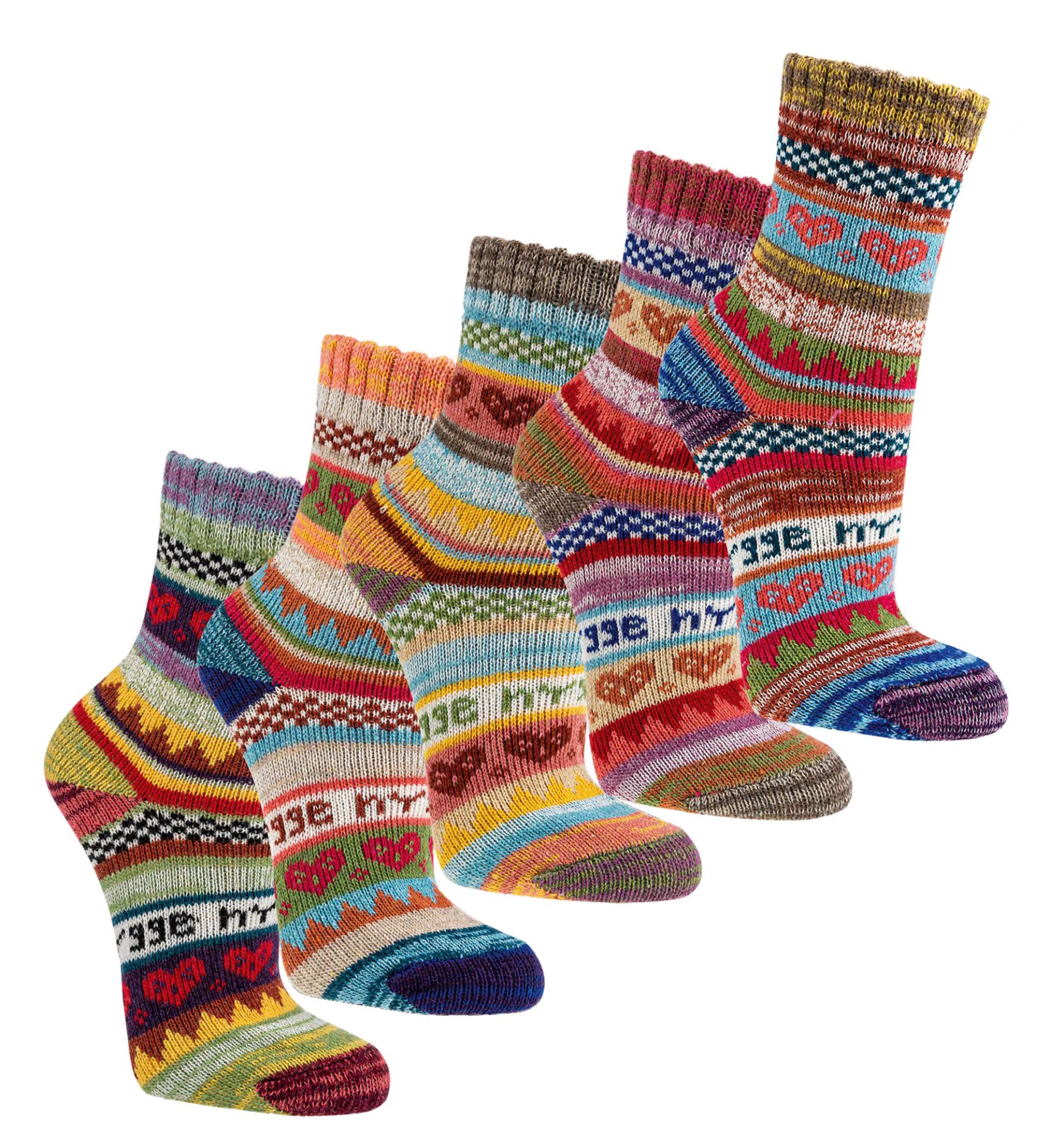 Kinder Hygge Socken mit Herzmotiv