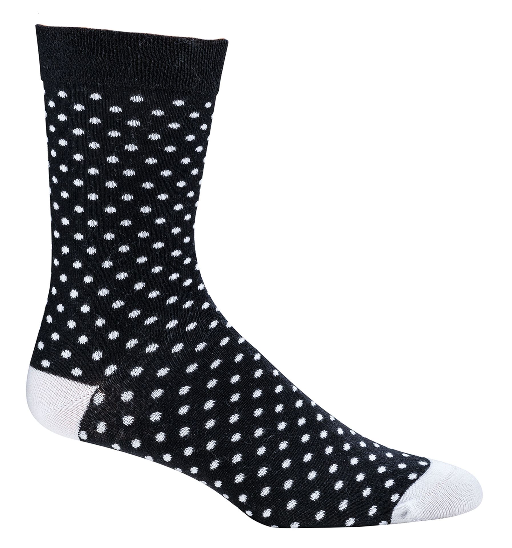 Black and White Damensocken am Bein