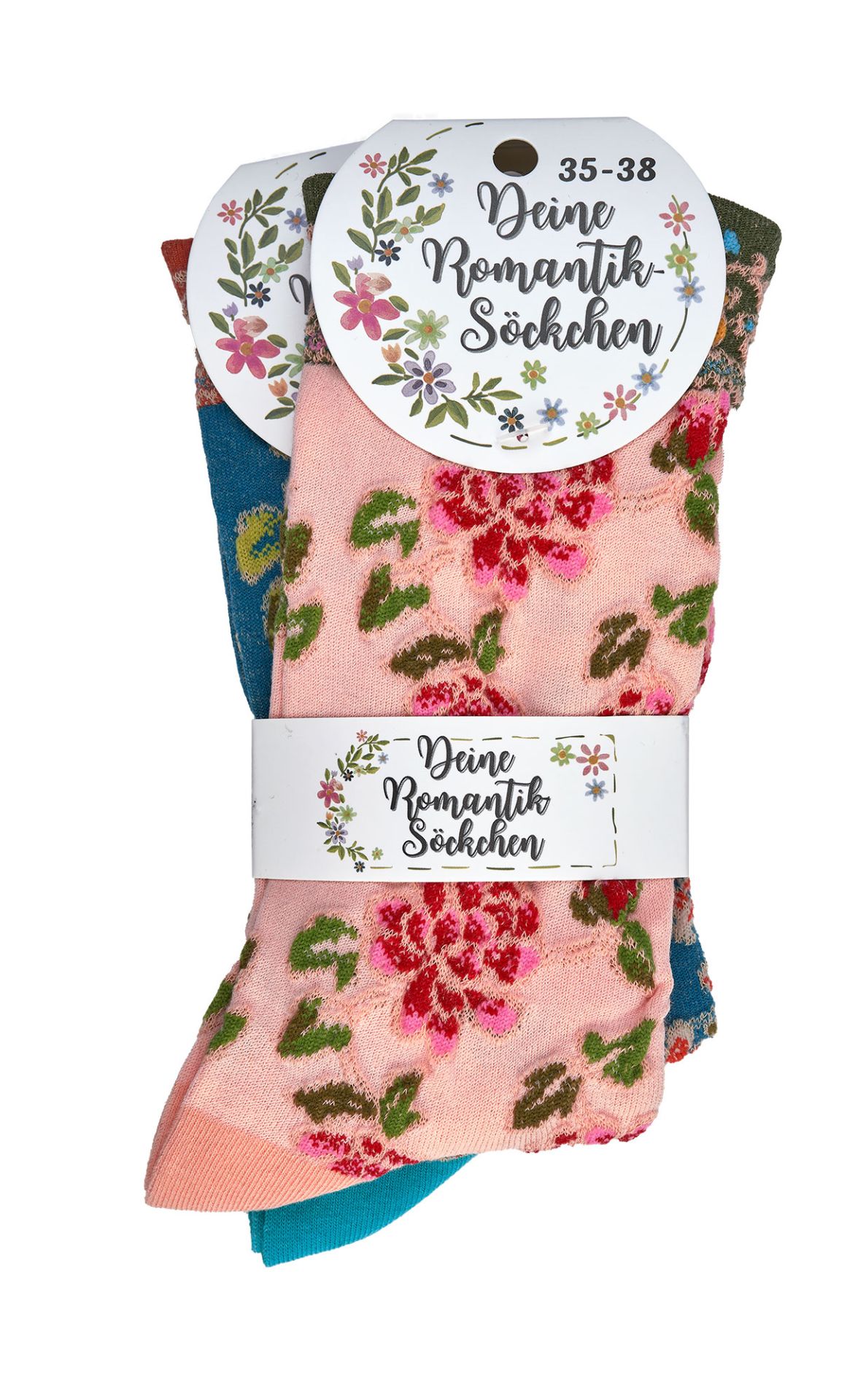 Damen-Romantik-Söckchen getragen