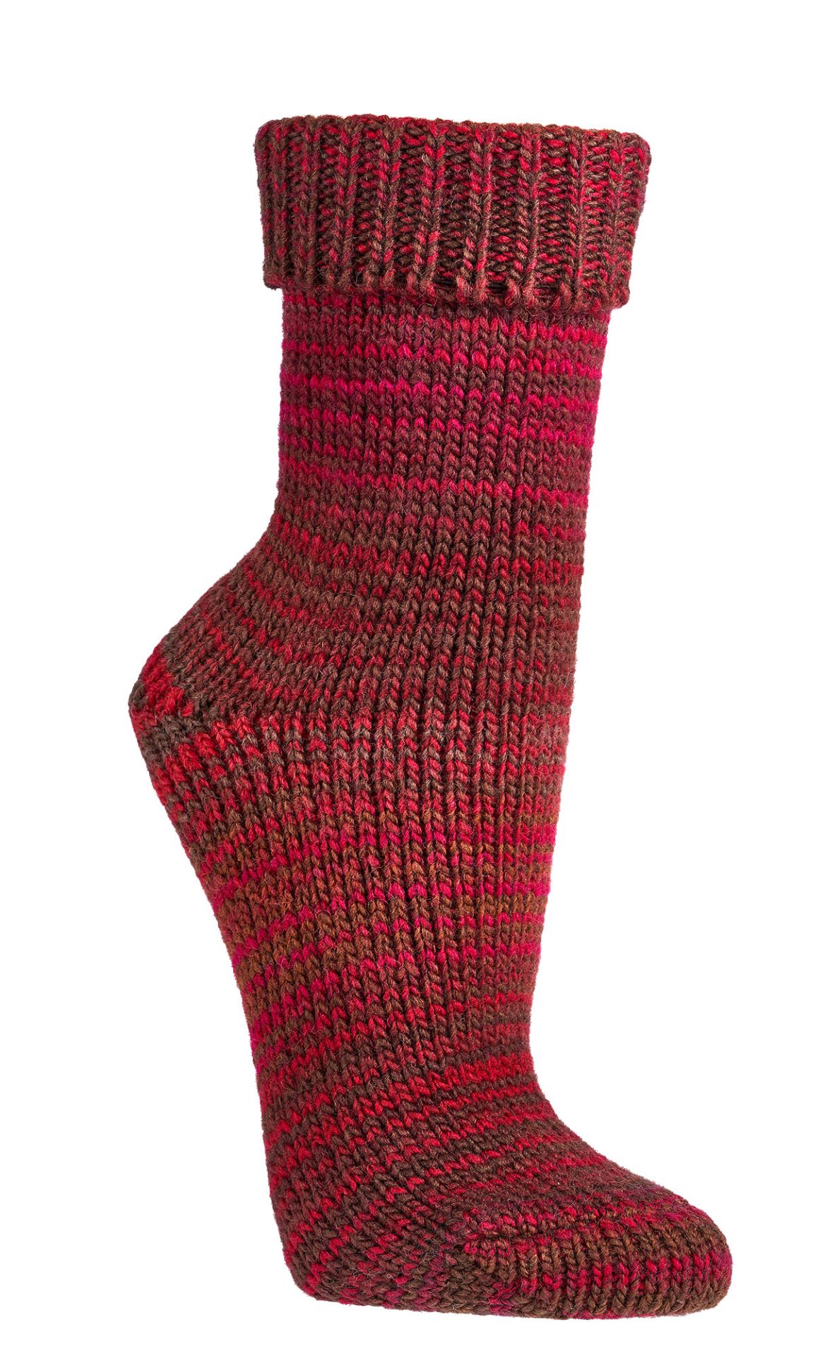 Wollsocken Rot