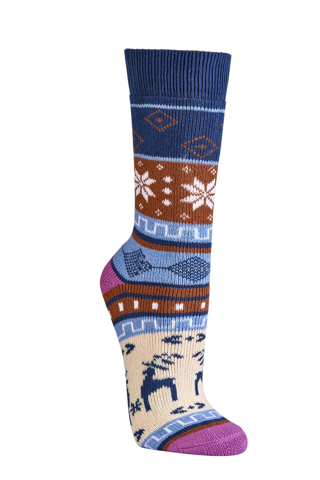 Hygge Baumwollsocken getragen