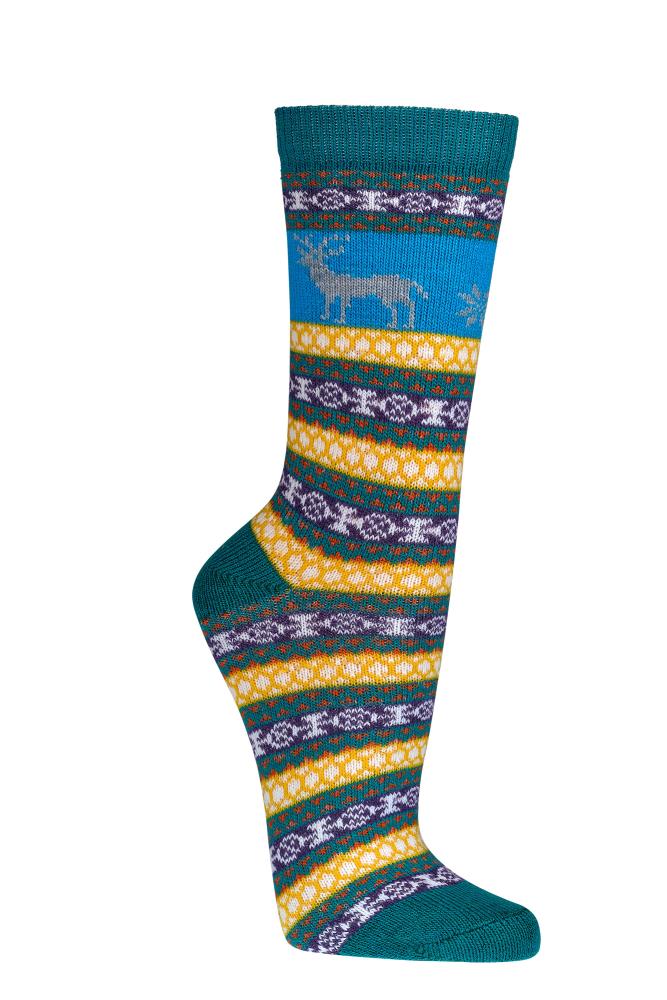 Hygge Socken bunt getragen