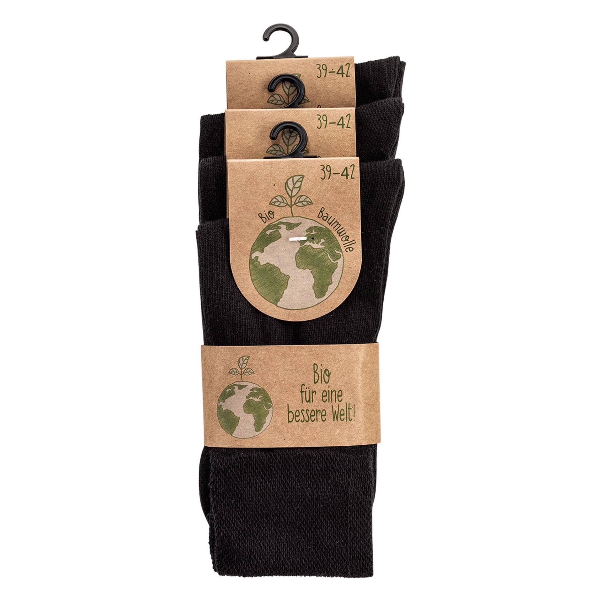Bio-Baumwollsocken Natur-Melange