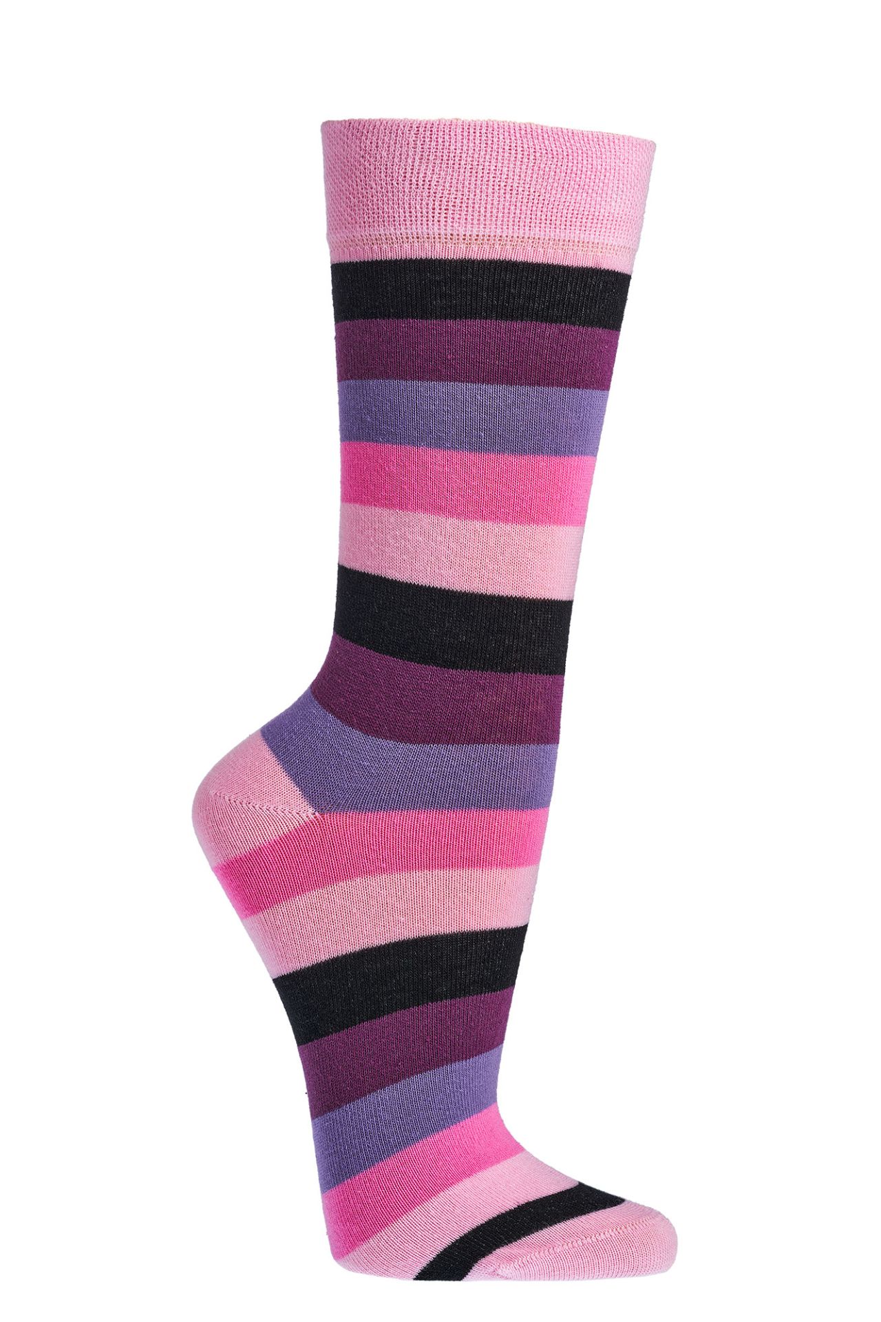 Geringelte Bio-Trendsocken Tragebild 2
