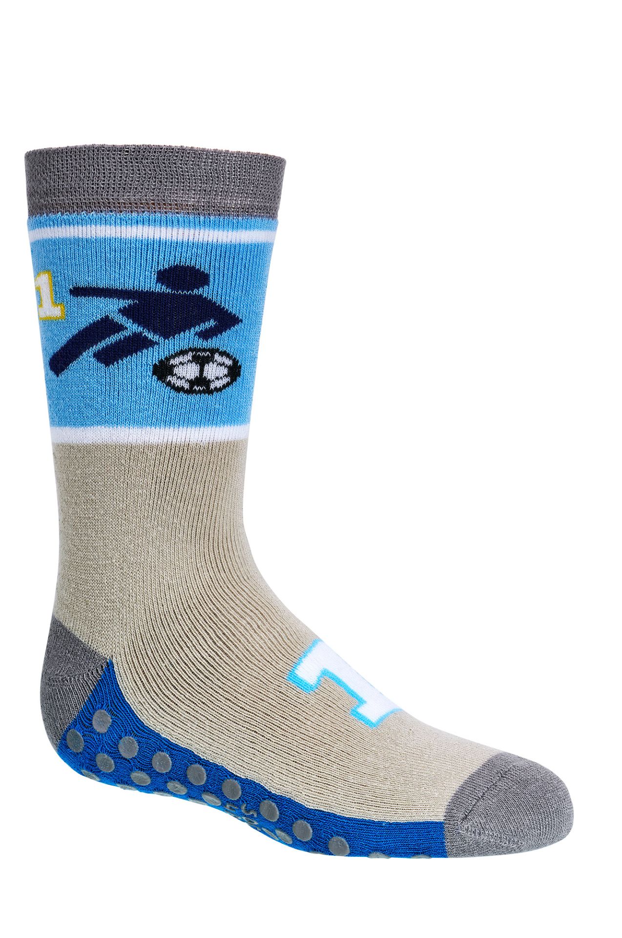 Kinder-ABS-Socken mit Fußballmotiven