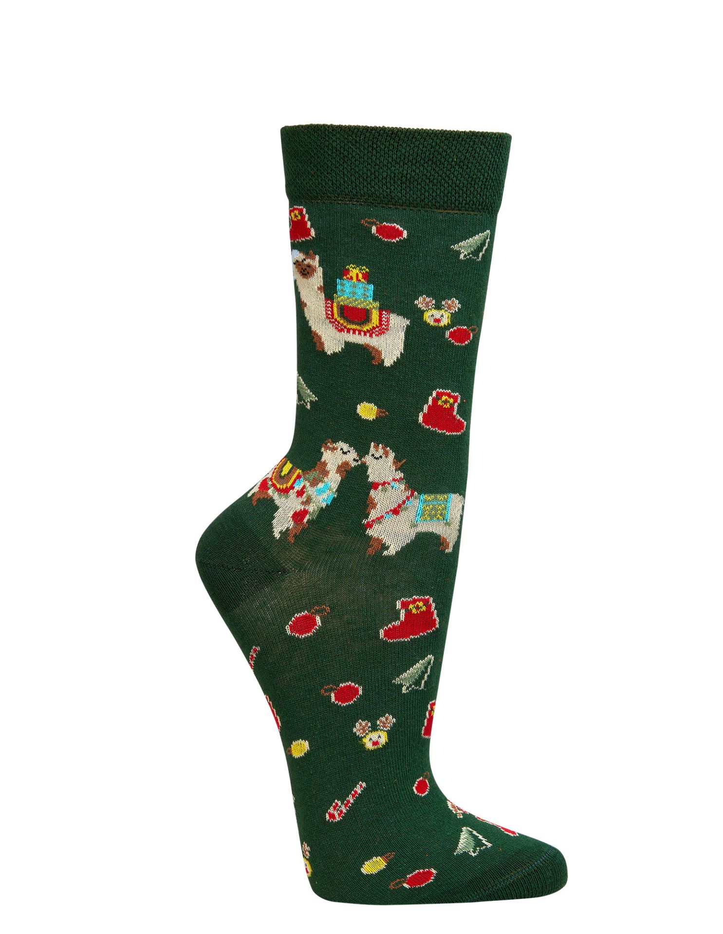 Weihnachts Alpaka Socke getragen Motiv 2