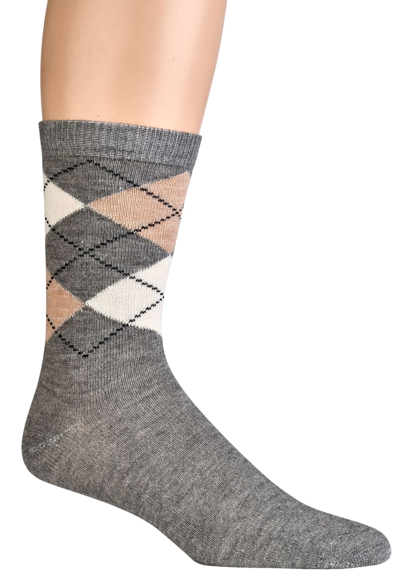 Alpaka Karo Socken Motiv 4