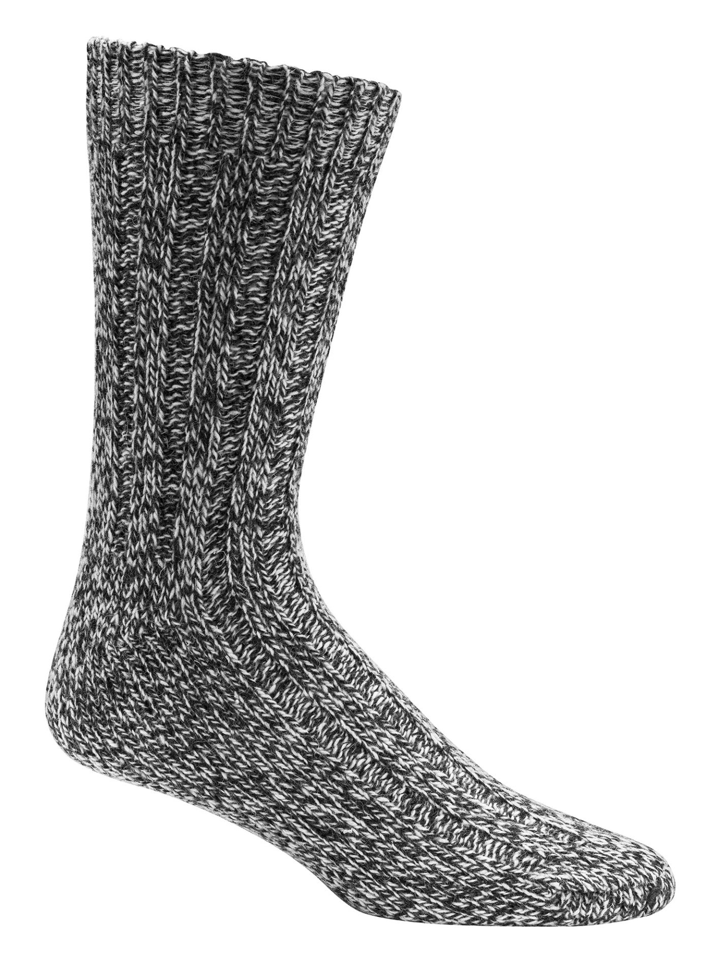 Warme Norwegersocken mit klassischem Strickmuster