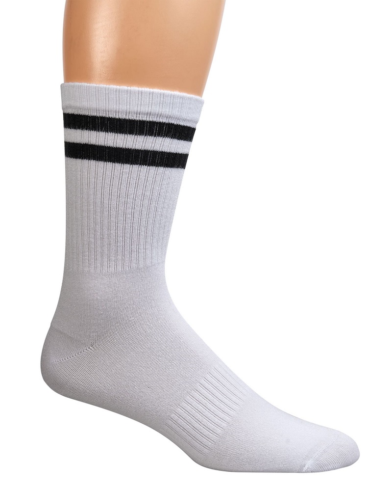 Bambus Crew Socks mit Ringelmuster