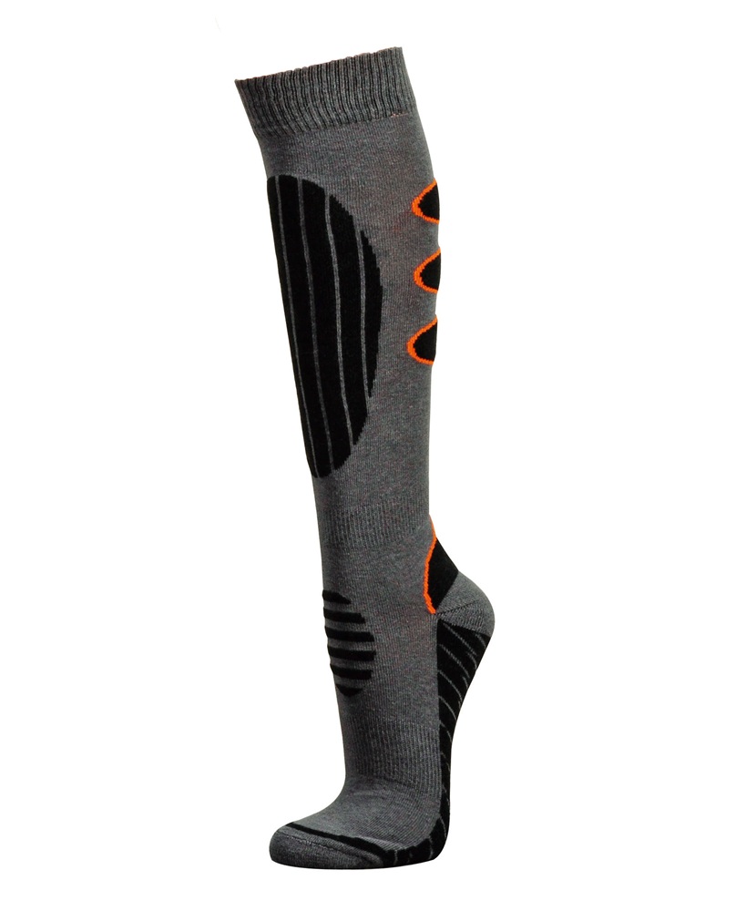 Coolmax Skisocken Grau Orange