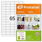 Printation 38,1 x 21,2 Etiketten bedruckbar 6500 Aufkleber 38x21,2 mm
