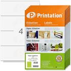 Printation 210 x 74 mm Klebe-Etiketten weiß  2000 VDA Labels 210x74 500