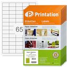 Printation 38,1 x 21,2 Etiketten bedruckbar 32500 Aufkleber 38x21,2 mm 500