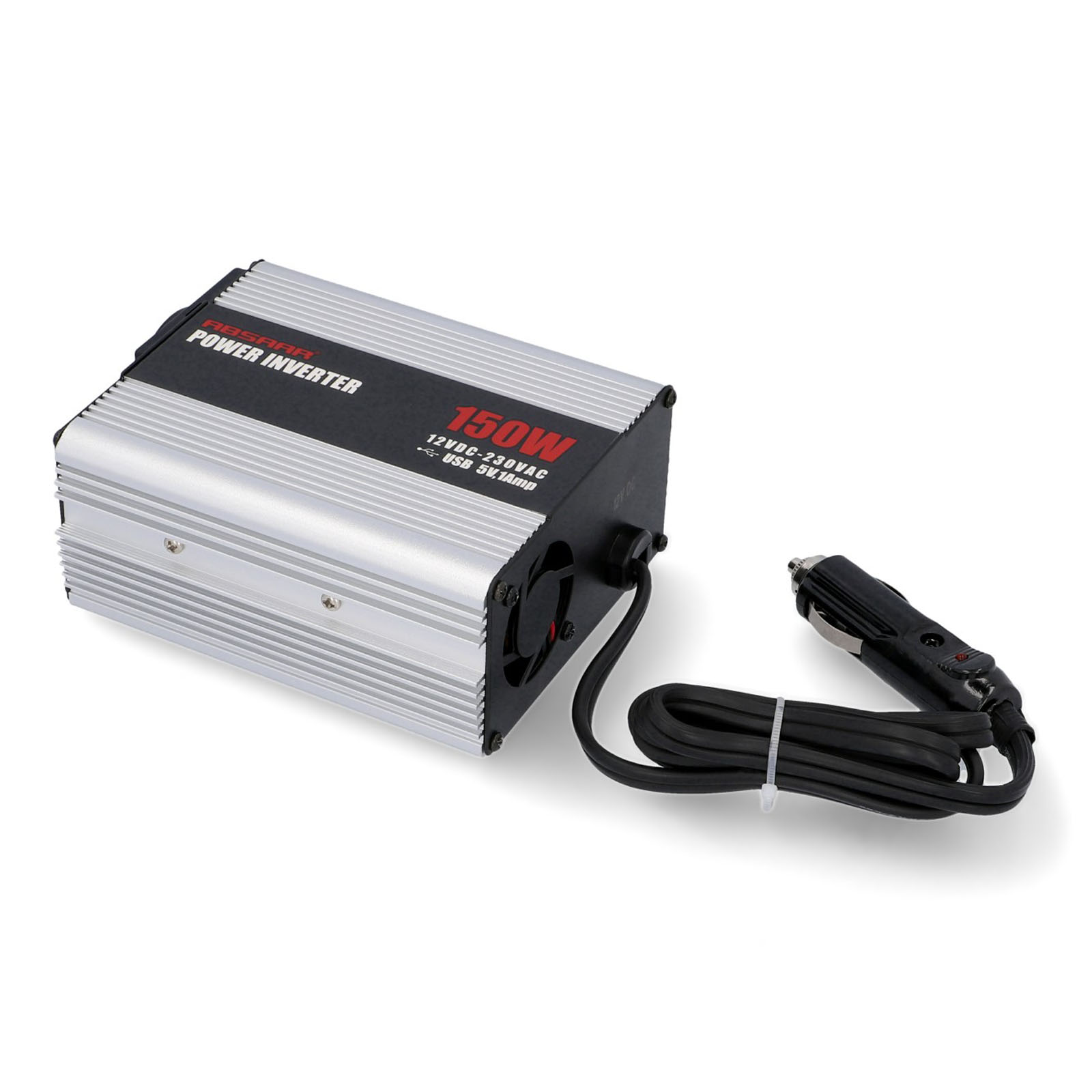 Spannungswandler / Steckdose mit USB 12 Volt zu 220Volt, 150 Watt | ABSAAR_Wandler