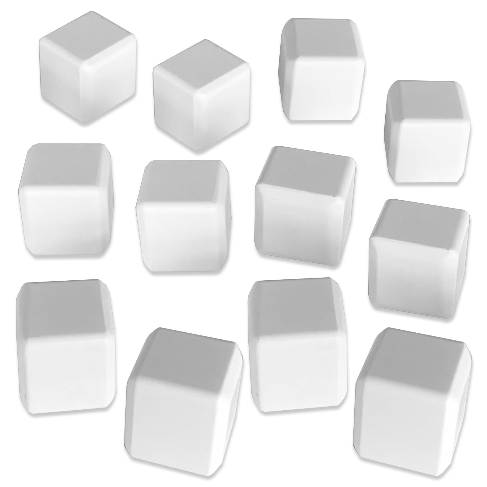 12x Wiederverwendbare Keramik Eiswürfel | Keramikeiswürfel | 2er_Dauereiswürfel