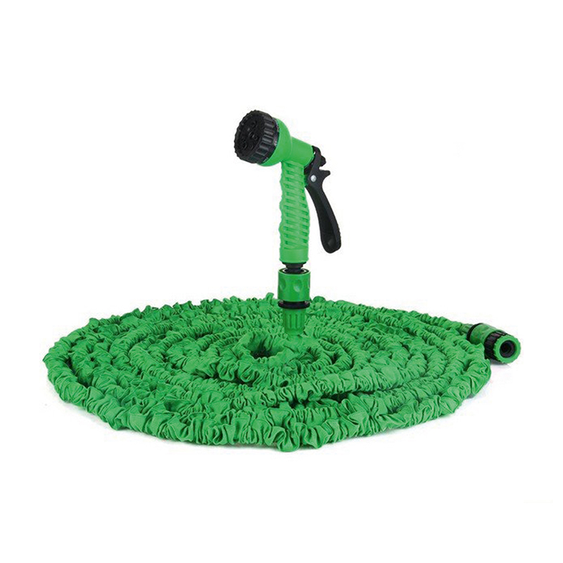 Flexibler Wasserschlauch mit Sprühpistole 15m | Gartenschlauch_grün_15m