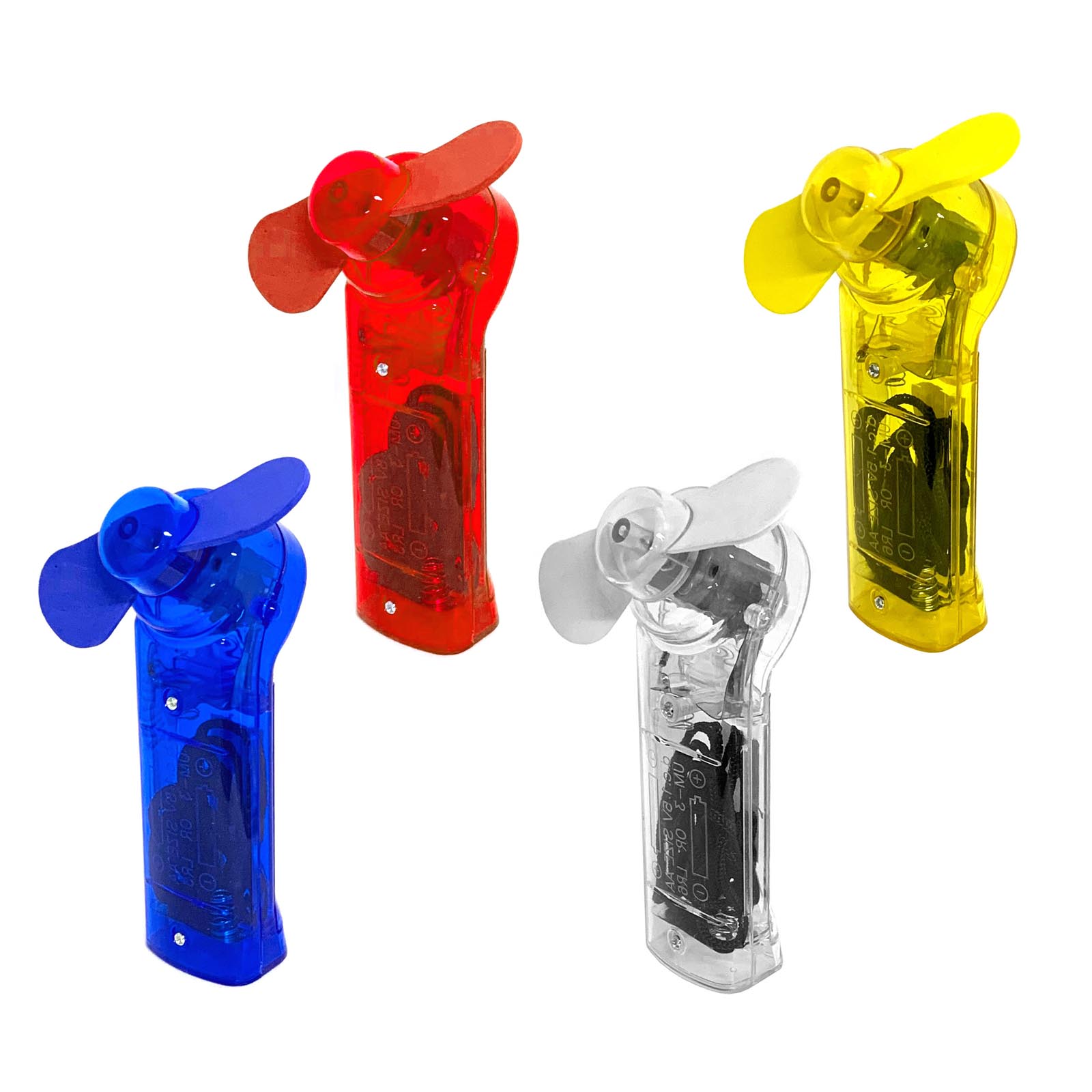4er Set Handventilator mit Halsschlaufe in 4 Farben | 4er_Taschenventilator