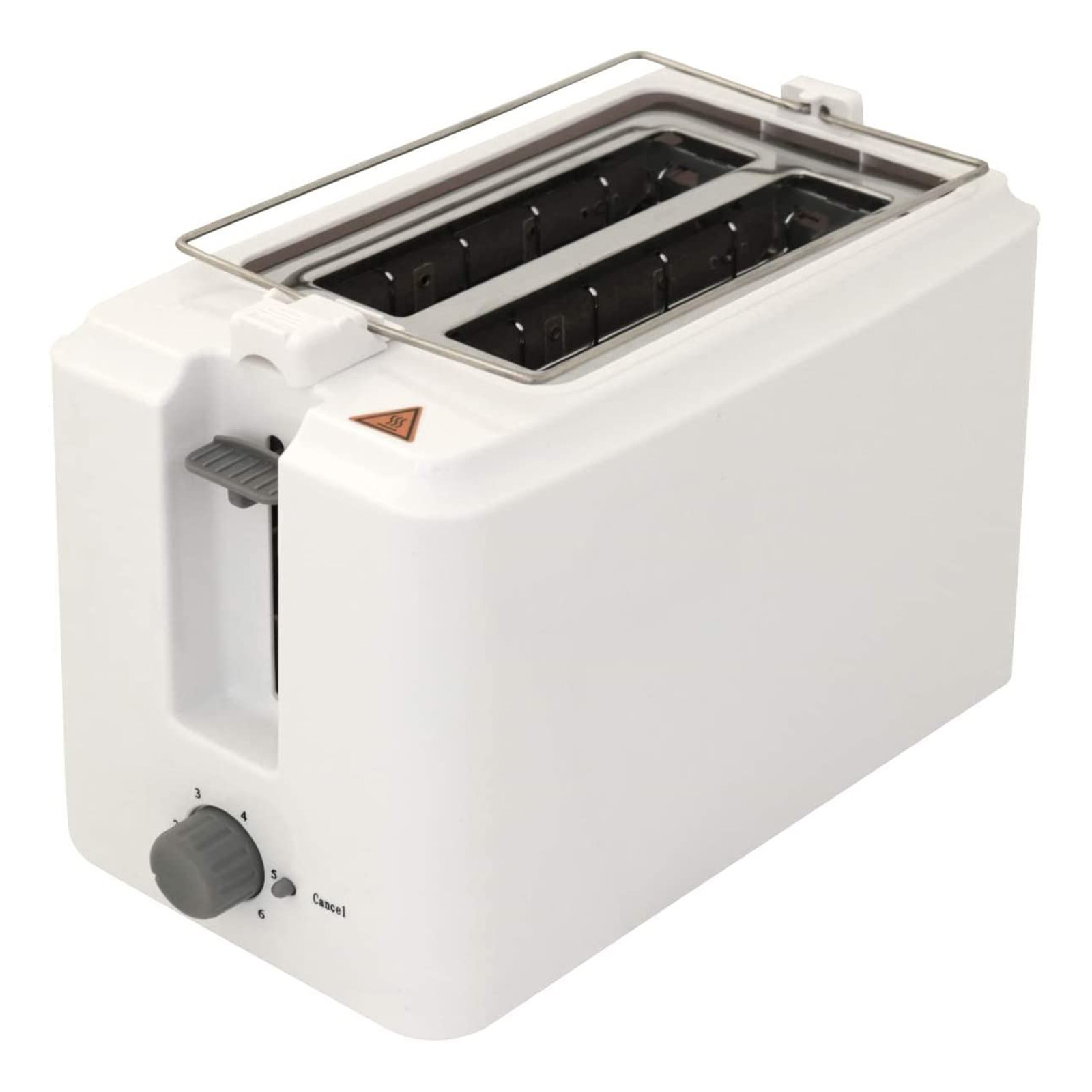 Heru 2 Scheiben Toaster 750W weiß mit Brötchenaufsatz | Heru_Toaster