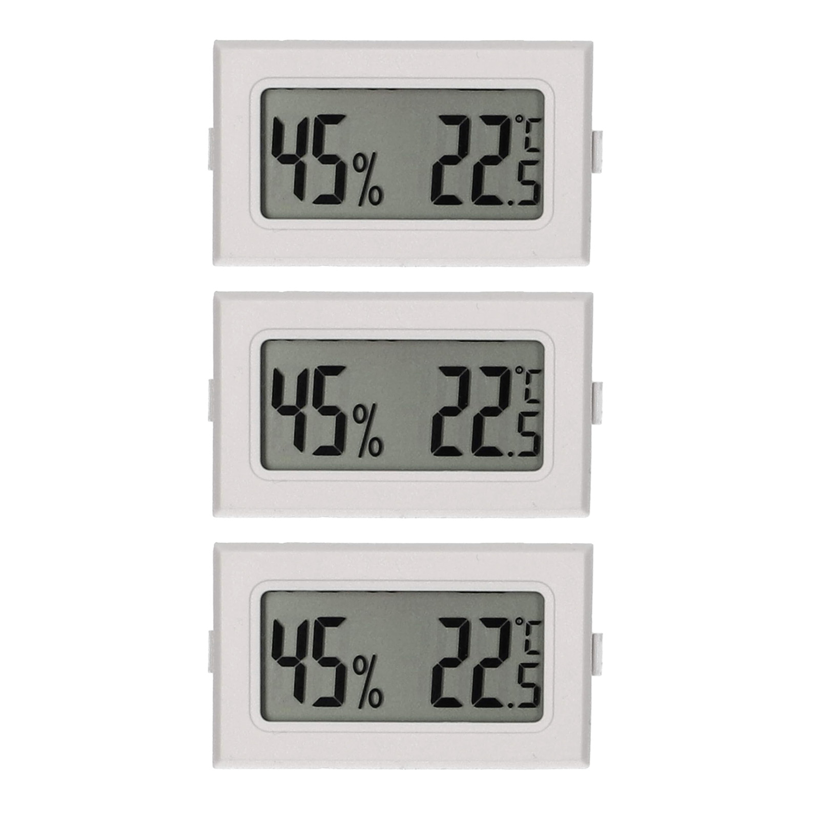 3x Mini Digital Thermo-Hygrometer Temperatur Luftfeuchtigkeit Messgerät | 3er_Hygrometer