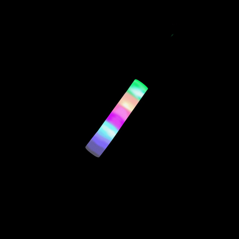 LED Schaumstoff Leuchtstick mit Lichteffekt, Multicolor, blinkend | Leuchtstab