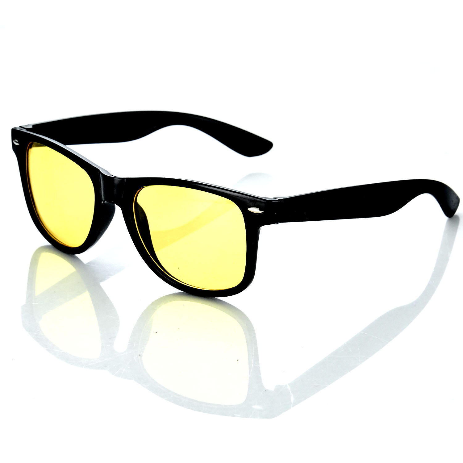 Kontrastverstärkende Nachtsicht-Brille im Retro-Look | Nachtfahrbrille