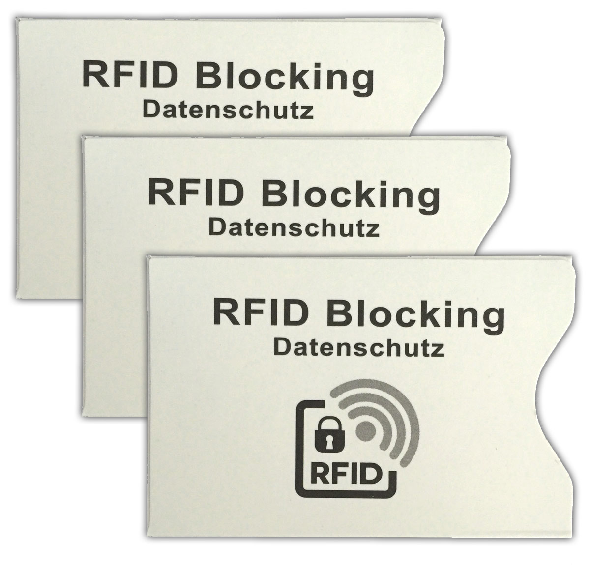 3er Set RFID Blocking Schutzhülle für EC / Kreditkarten  | RFID