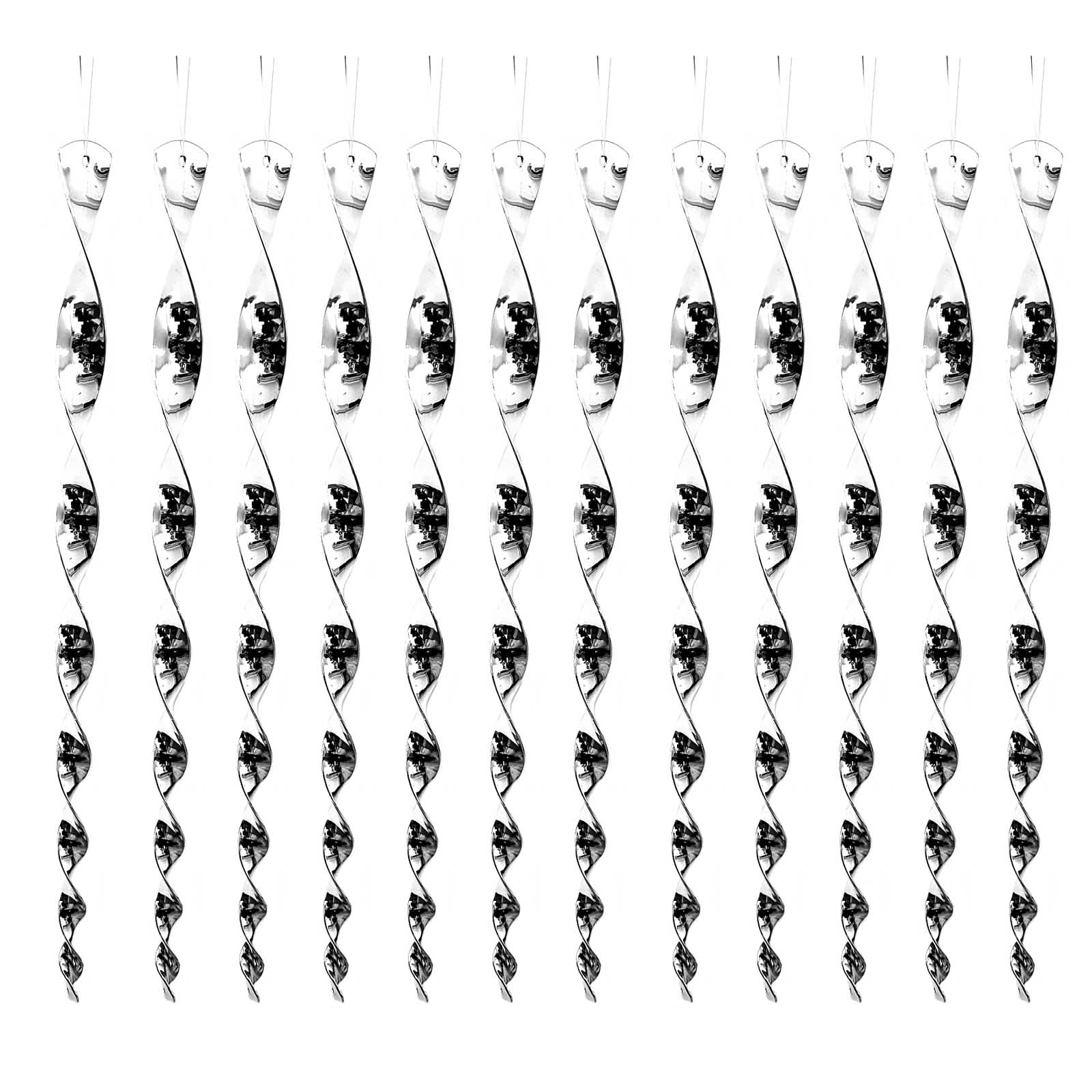 12x Vogelabwehr Spirale reflektierend Vogelspirale  | Windspirale | 6er_Windspiel_klein