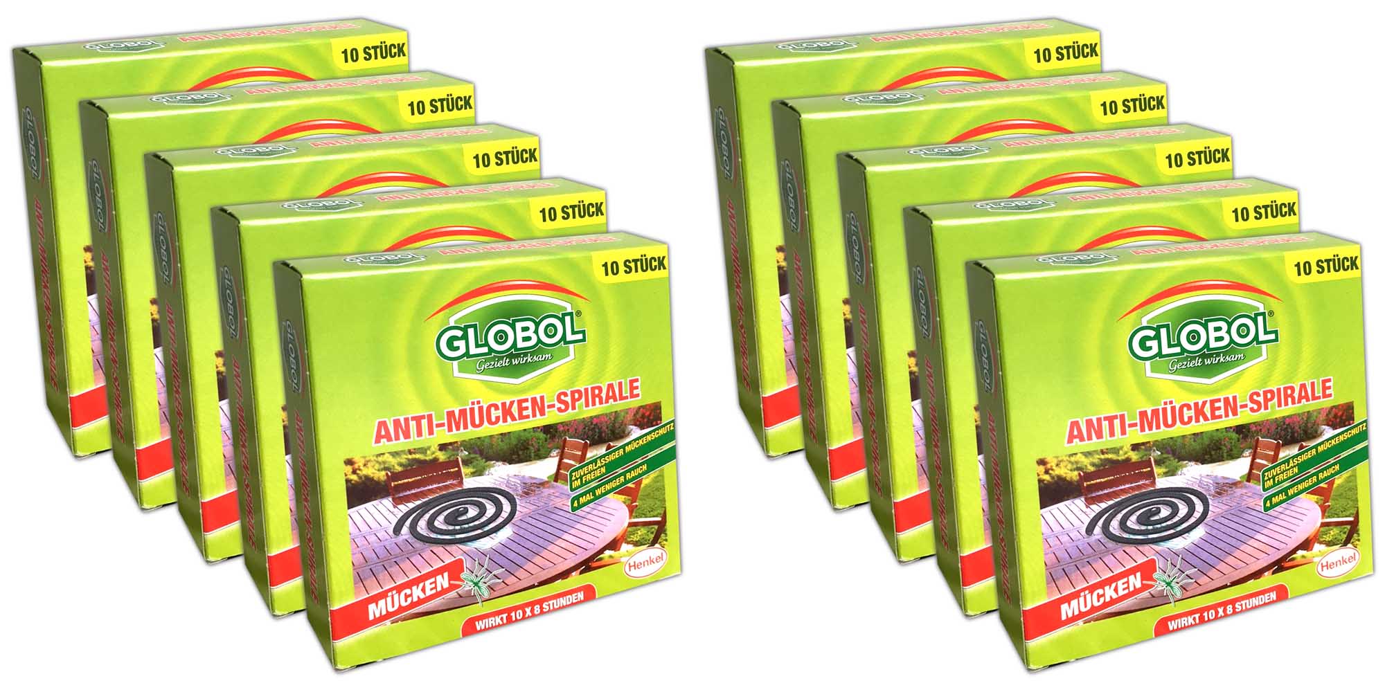 100 Stück Globol Anti Mücken Moskito Räucherspirale | Mückenabwehr