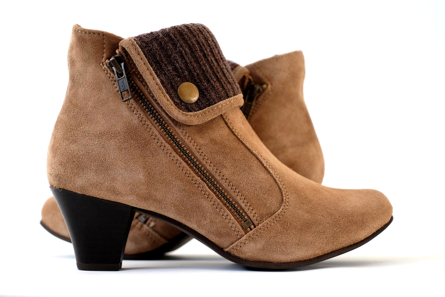 Damen Stiefeletten echtes Wildleder  | Ankle Boots | Leder braun | Boots