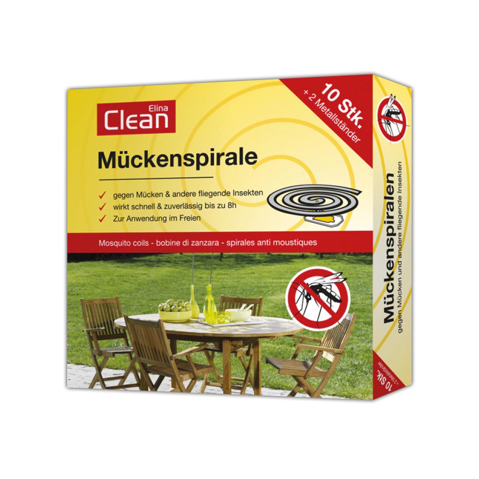 10 Stück Anti-Mücken-Spirale Moskito Räucherspirale Mückenabwehr | CLEAN_Mückenspirale