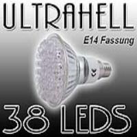 EAXUS LED SPOT Strahler E14 warmweiss, 38 LEDs | E14_38