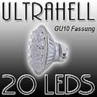 EAXUS LED Strahler GU10 warmweiss, 20 LEDs | GU10_20