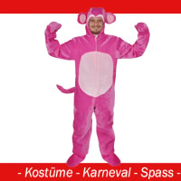 Affe Kostüm - Pink (offen) Gr. XL - XXL