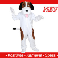 Hund (Bernhardiner) Kostüm -GR XXXL - SUPERSIZE FÜR BIS 2.00 METER GRÖSSE