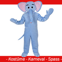 Elefant blau Kostüm - Gr.  L - XL - XXL